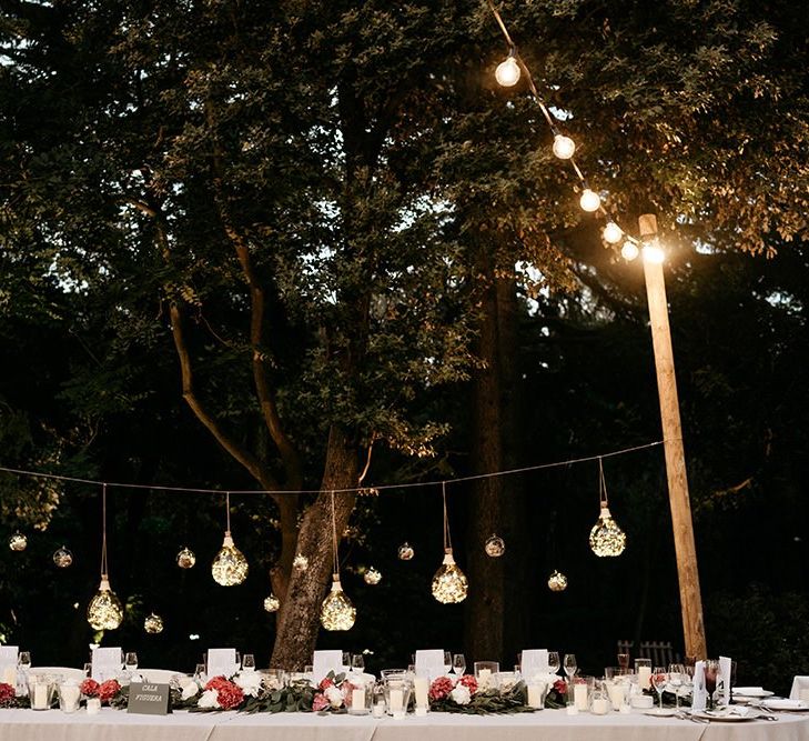 Top table wedding decor