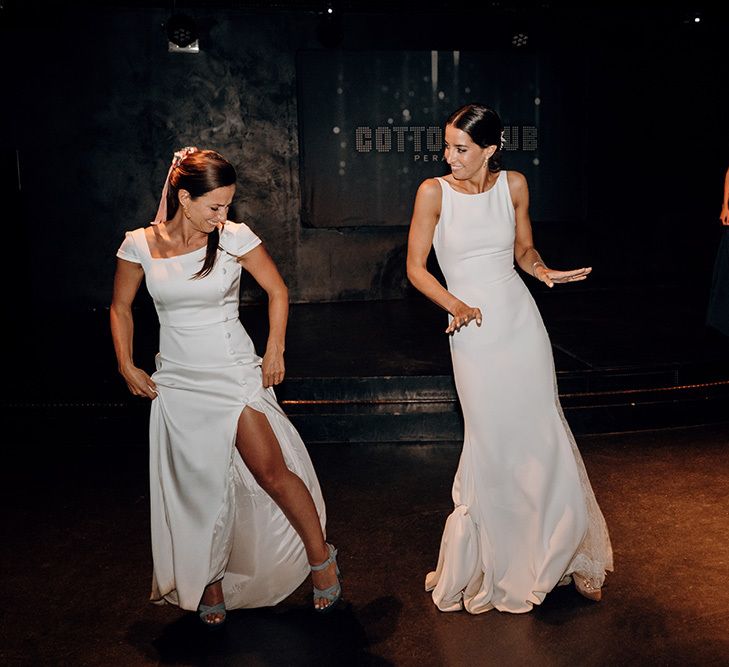 Brides during their first dance