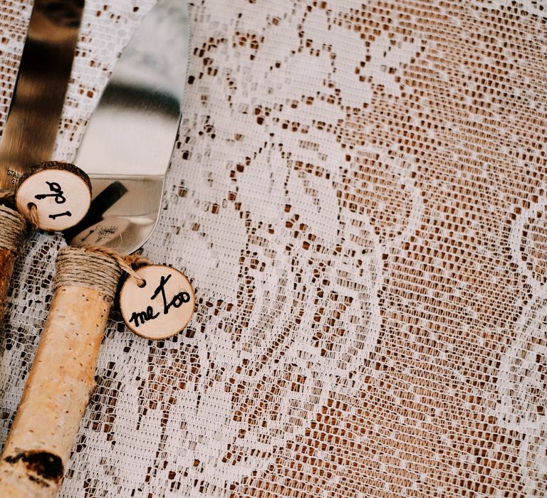 Rustic wedding decor with globe guest book