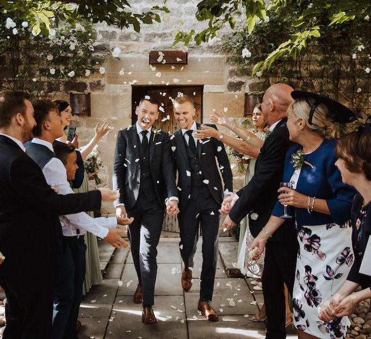 Confetti Moment at Same-sex Wedding