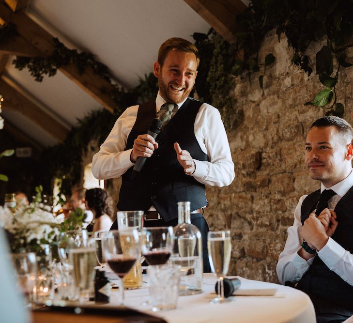 Best Man Wedding Reception Speech at Healey Barn