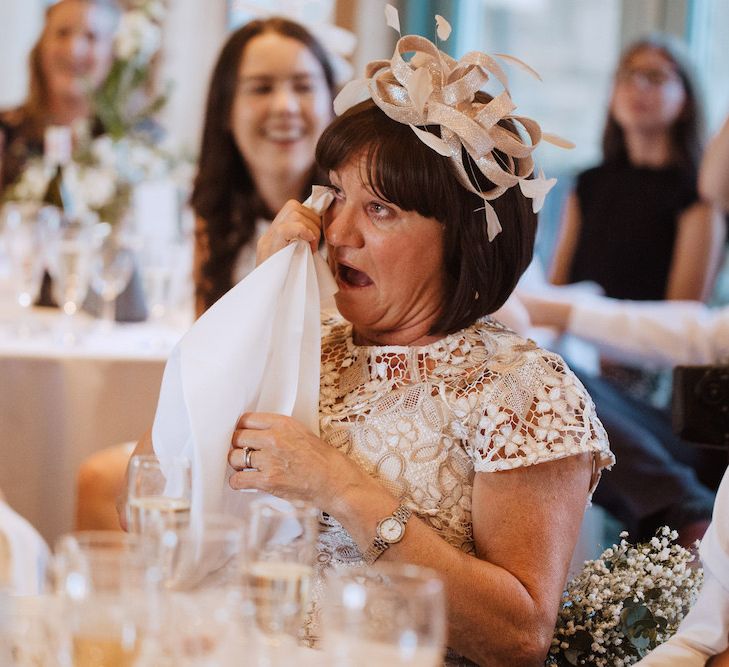 Mother of the Groom Crying During The Wedding Speeches