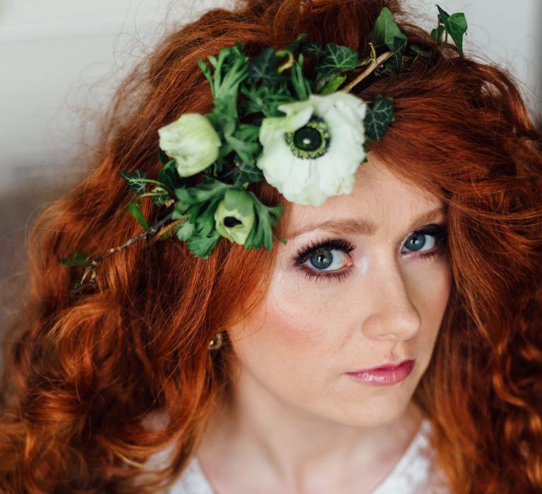 Natural Bridal Makeup for Red Headed Bride