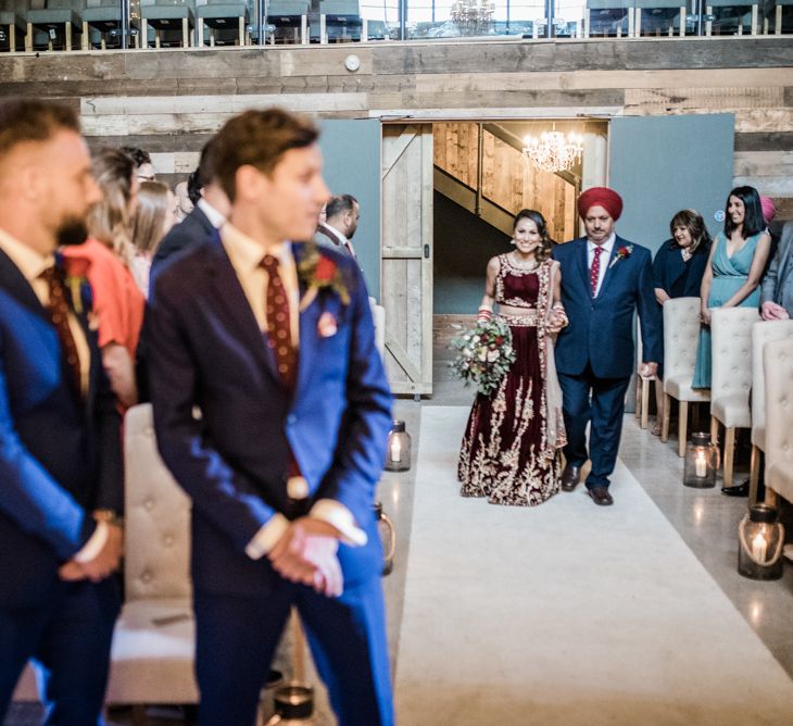 Non Religious Ceremony // Anglo Indian Fusion Wedding // Wharfedale Grange, Yorkshire // Photography by Kazooieloki.