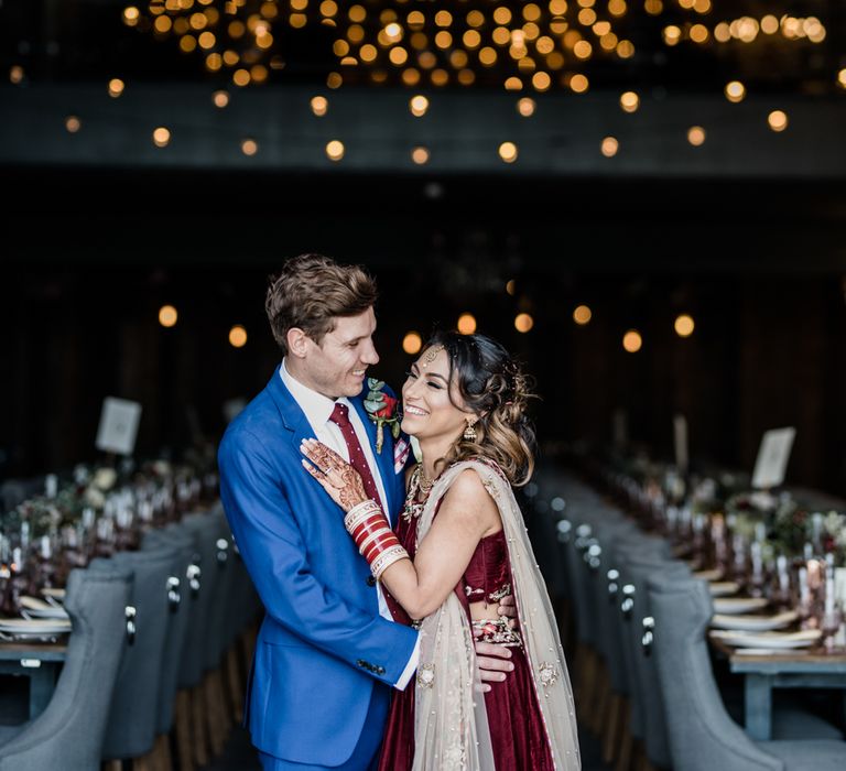 Fairy Lights // Anglo Indian Fusion Wedding // Yorkshire // Photography by Kazooieloki.