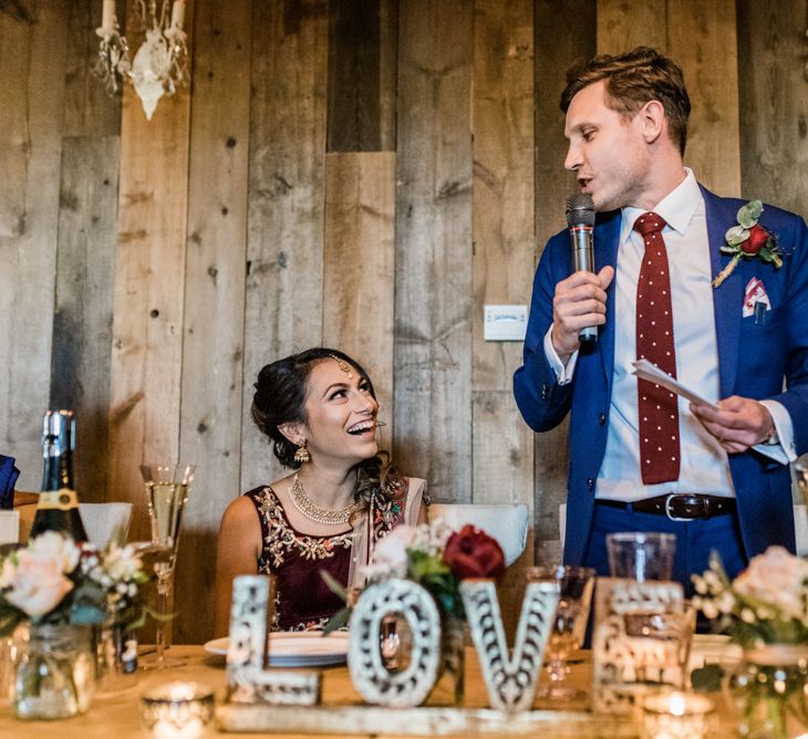 Speeches // Anglo Indian Fusion Wedding // Yorkshire // Photography by Kazooieloki.