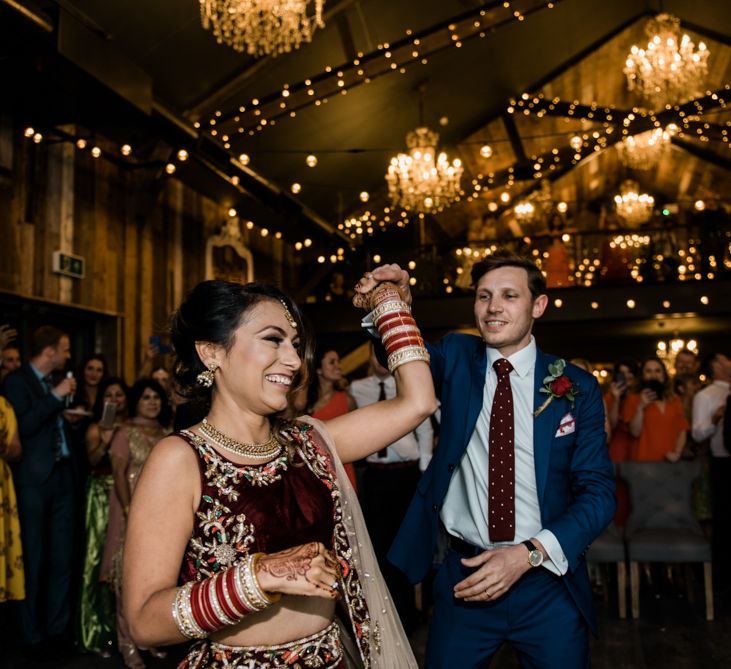 Dancing // Anglo Indian Fusion Wedding // Yorkshire // Photography by Kazooieloki.