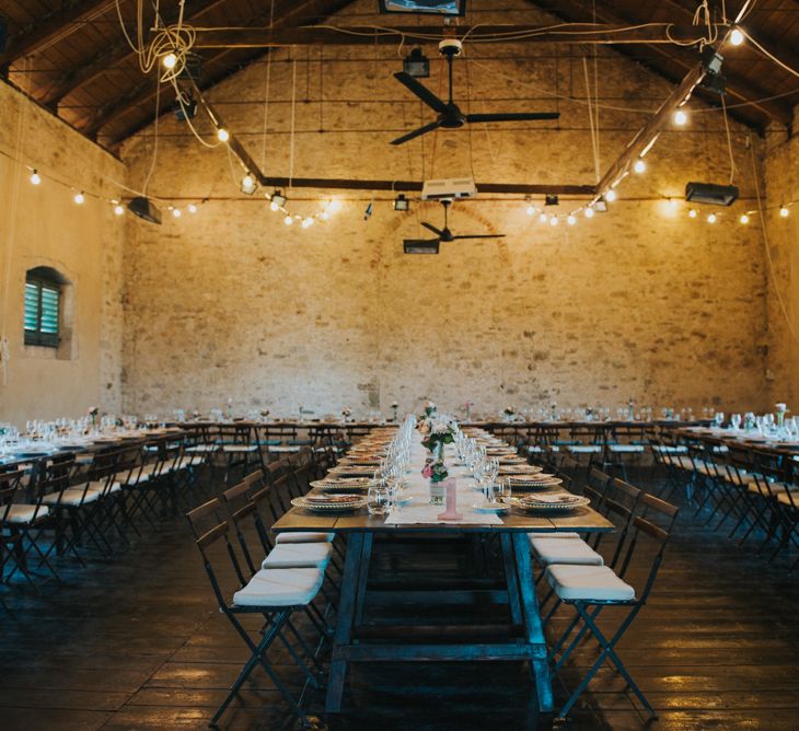 Reception | Stylish Pink Wedding at Terzo di Danciano, Tuscany, Italy | Lucrezia Senserini Photography | Film by Righi Photography