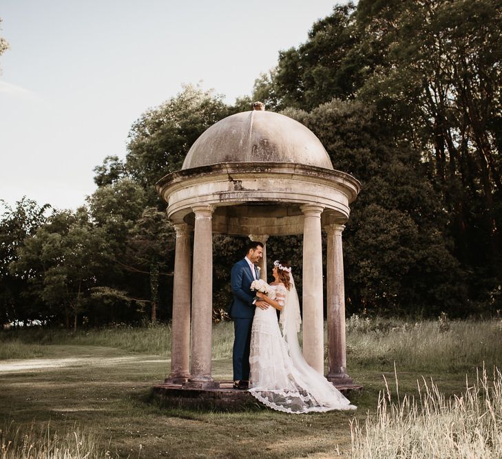 Bride and Groom Portrait for Outdoor Reception