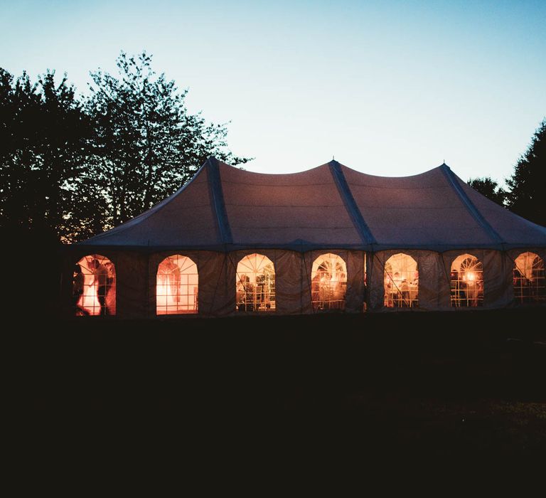 Marquee wedding reception at Chateau La Durantie, France