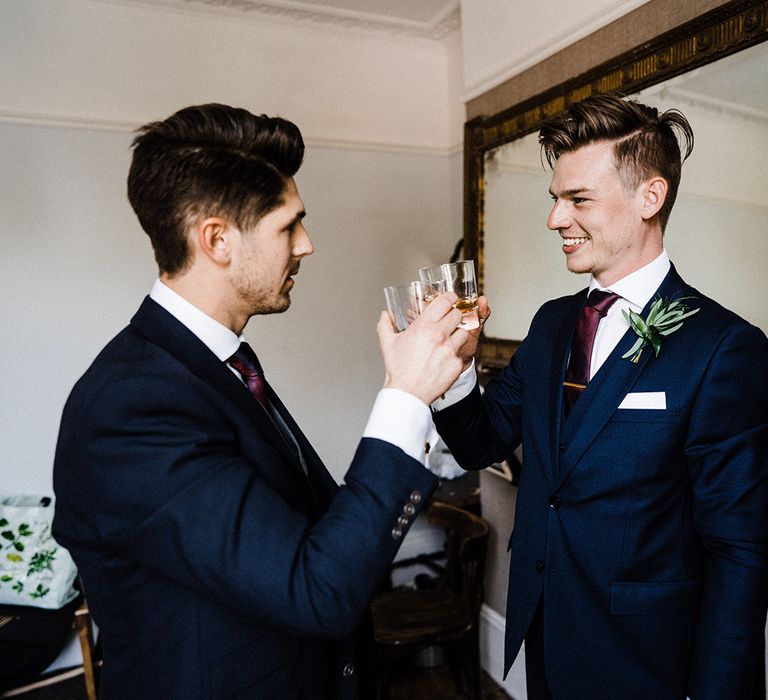 Groom Preparations For City Wedding