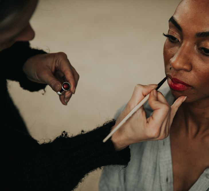 Wedding morning bridal preparations at The Elvetham