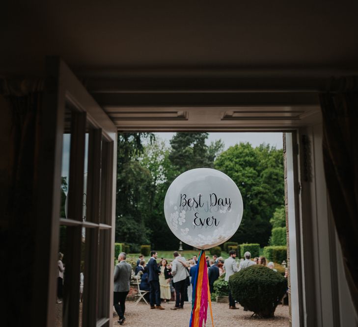 Best Day Ever Slogan Wedding Balloon