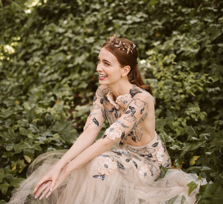 Beautiful Botanical Headpieces For Brides From Martina Dorta