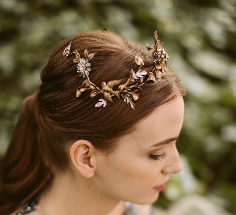 Beautiful Botanical Headpieces For Brides From Martina Dorta