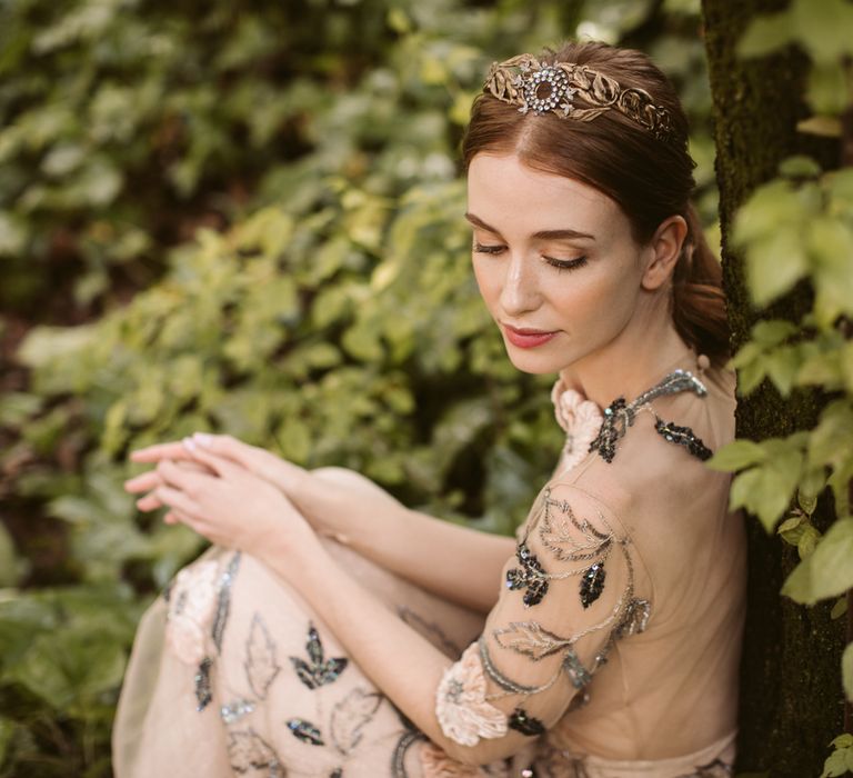 Beautiful Botanical Headpieces For Brides From Martina Dorta