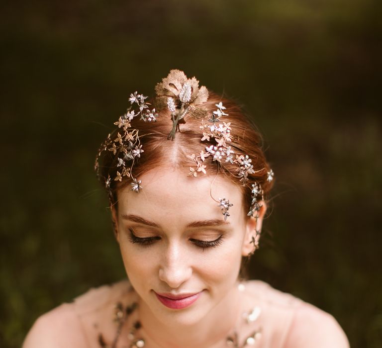 Beautiful Botanical Headpieces For Brides From Martina Dorta