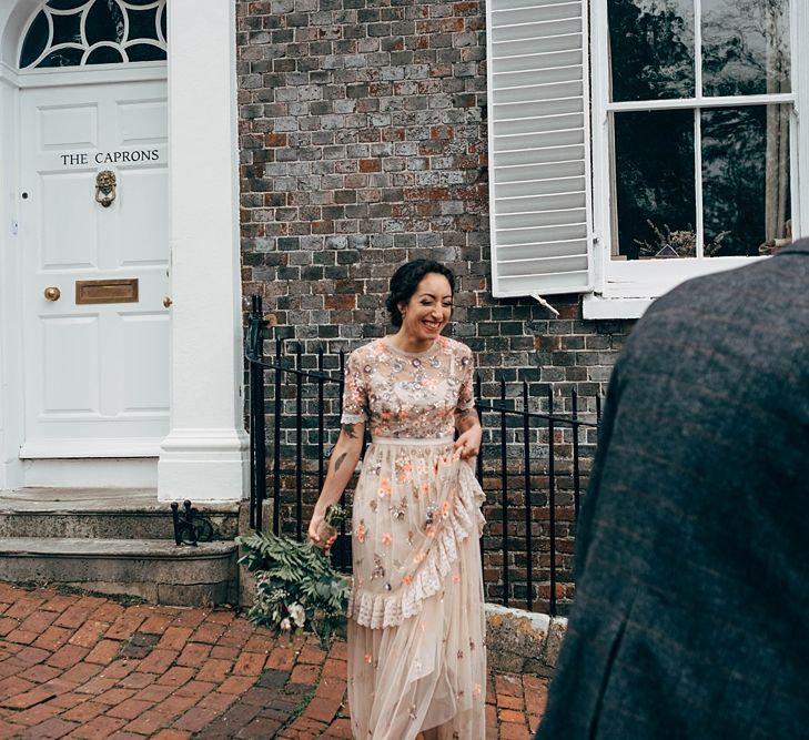 Beautiful DIY Village Hall Wedding For Under £5k // Guests Made Food // Bride Wears Needle &amp; Thread // Images By Dale Weeks Photography