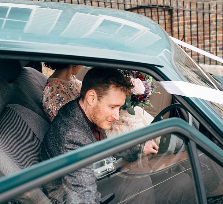 Beautiful DIY Village Hall Wedding For Under £5k // Guests Made Food // Bride Wears Needle &amp; Thread // Images By Dale Weeks Photography