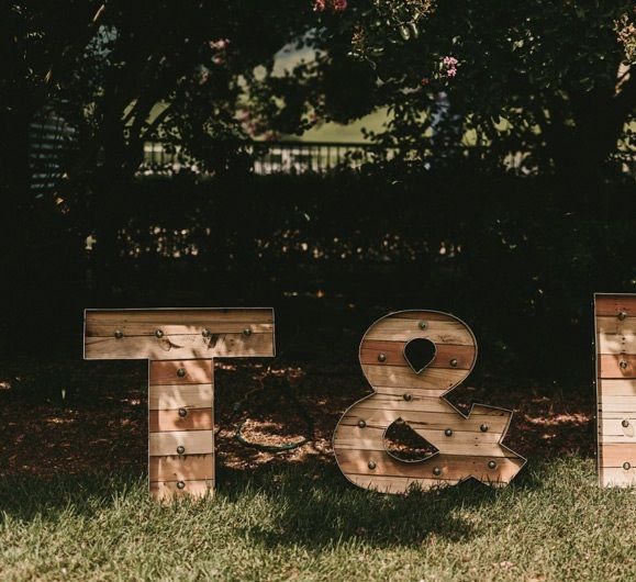 Giant Wooden Marquee Letters