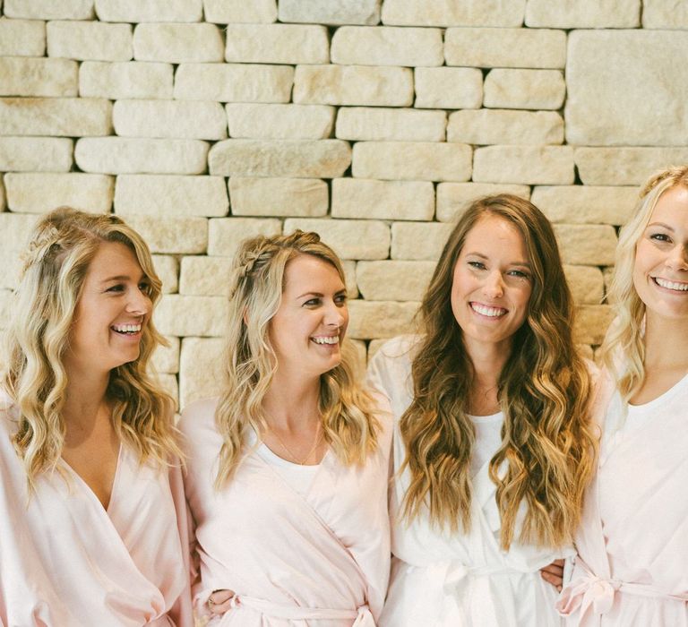 Bride and Bridesmaids During Preparations