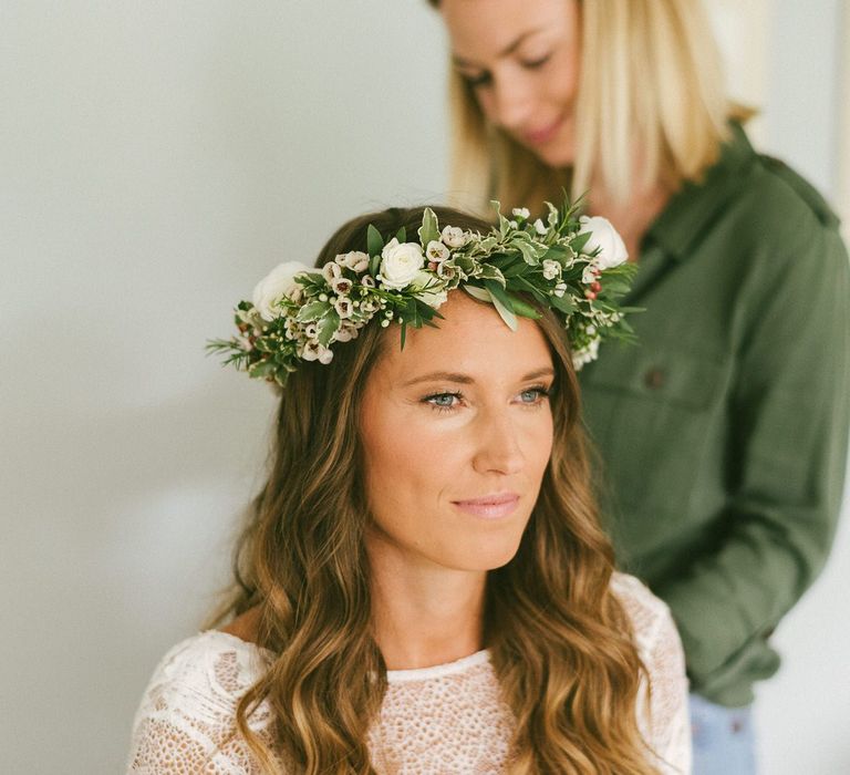 Bridal beauty and Flower Crown