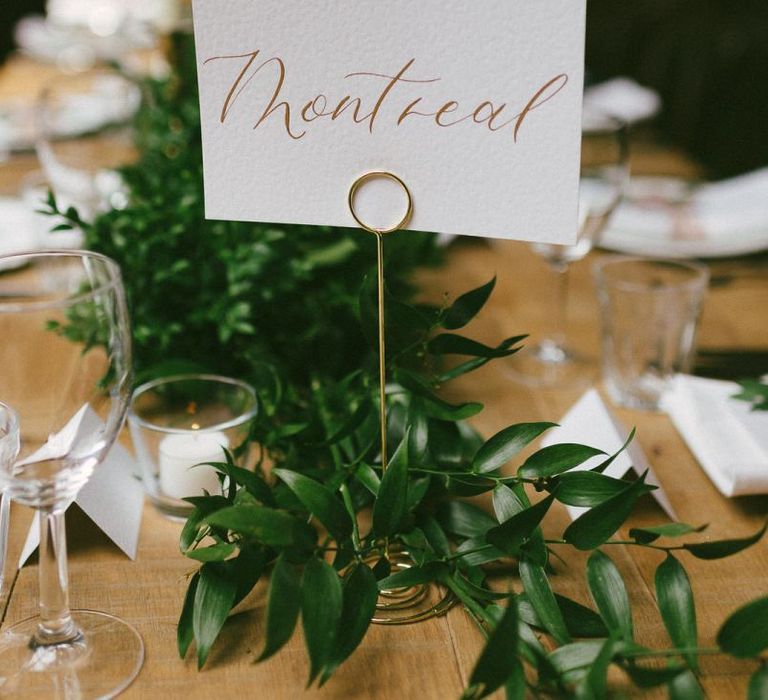 Table Name Signs