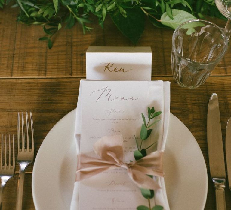 Wedding Stationery Menu