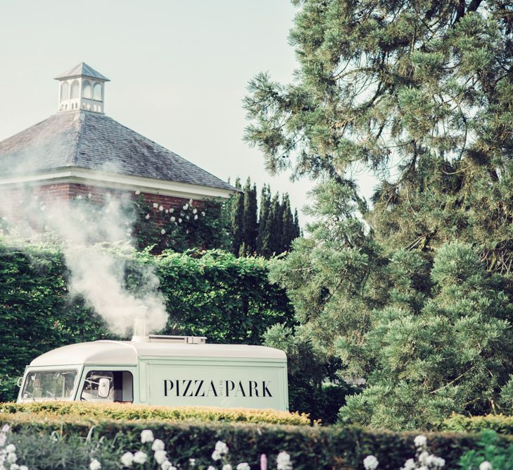 Mobile Pizza Truck at Iscoyd Park Wedding Venue