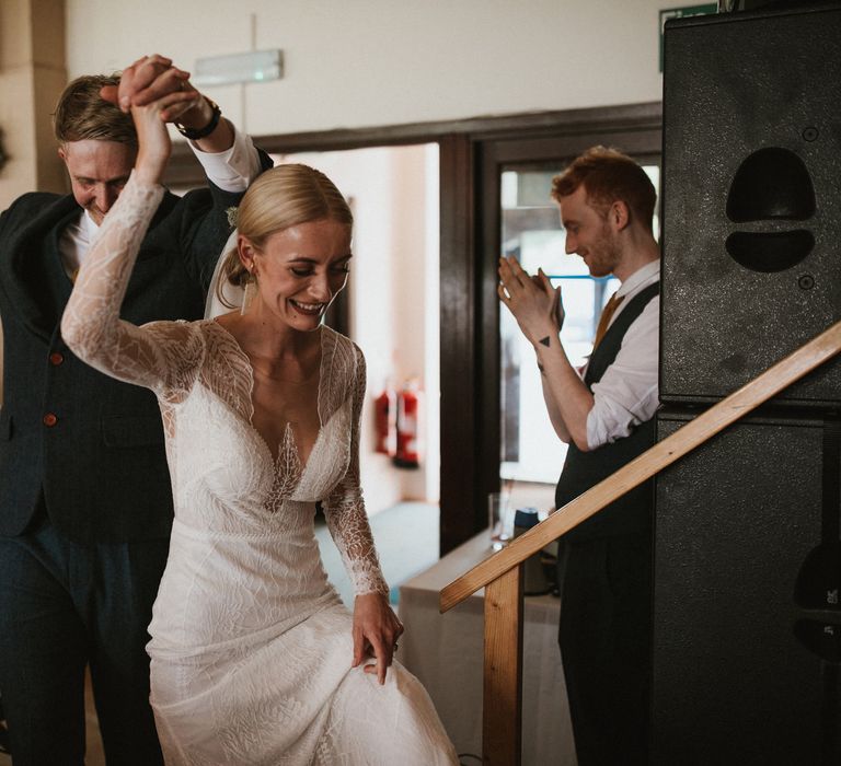 Anna Kara Bridal // James Frost Photography // DIY Village Hall Wedding Lilley // C of E Wedding Ceremony // Vinyl Record Wedding Favours