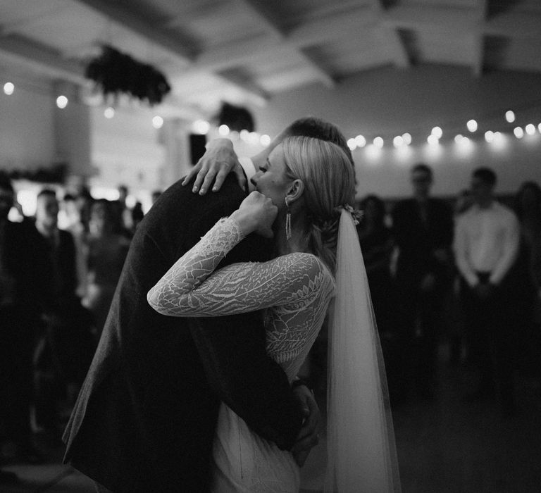 First Dance // Anna Kara Bridal // James Frost Photography // DIY Village Hall Wedding Lilley // C of E Wedding Ceremony // Vinyl Record Wedding Favours