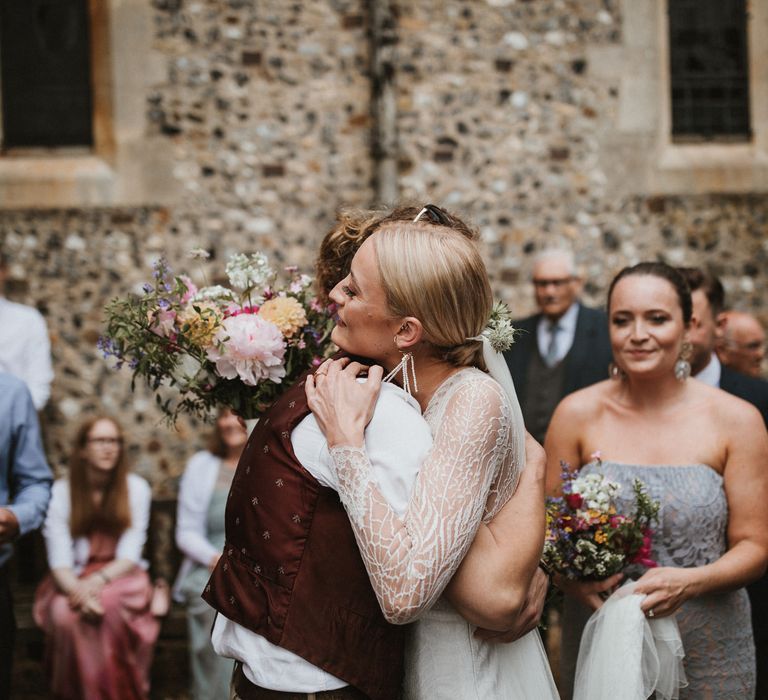 Anna Kara Bridal // James Frost Photography // DIY Village Hall Wedding Lilley // C of E Wedding Ceremony // Vinyl Record Wedding Favours