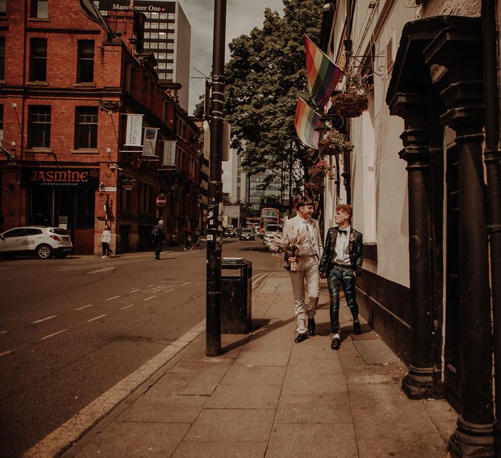 Gay couple at Manchester elopement