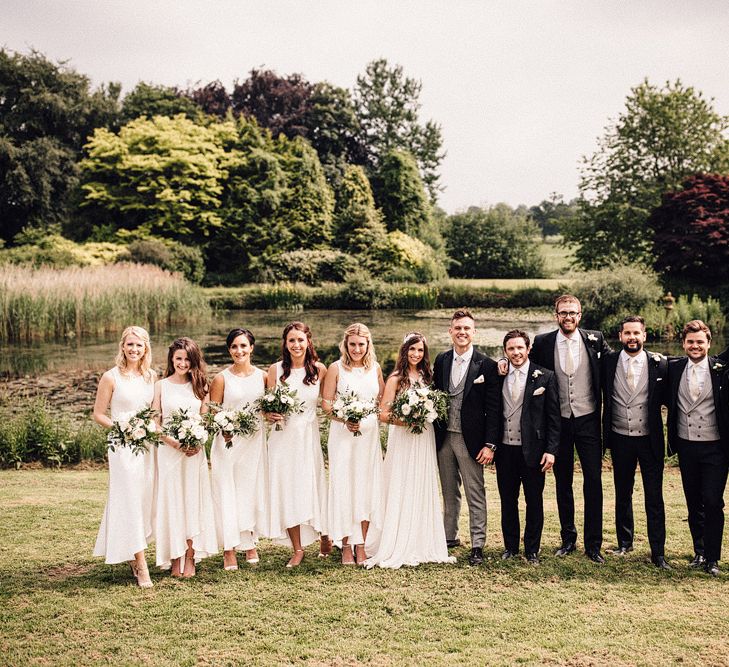 Wedding Party In Ivory And Grey // Image By Samuel Docker Photography