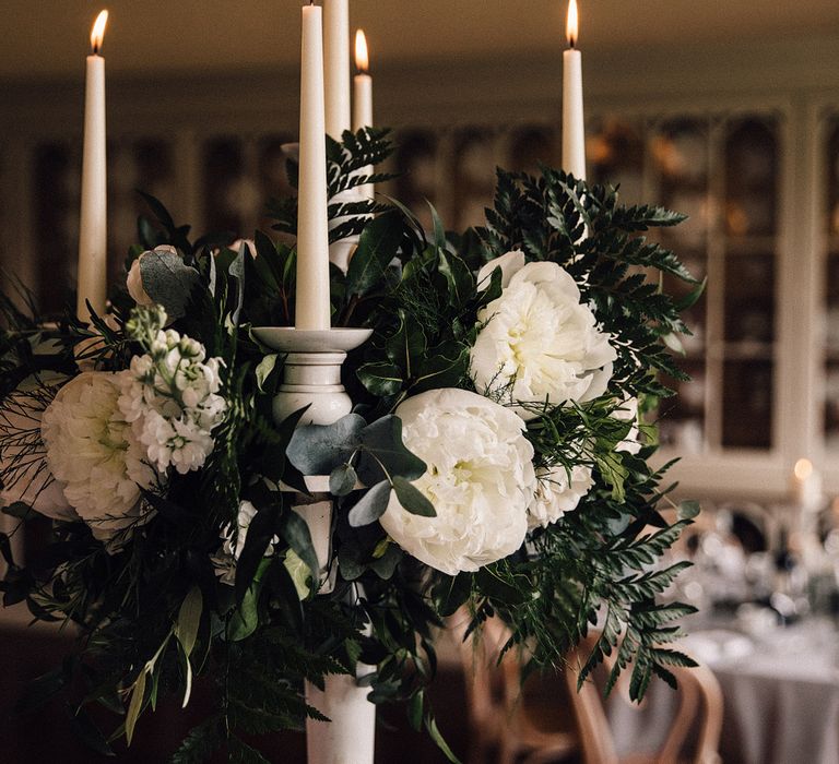 Grey, Ivory &amp; Green Wedding Decor // Image By Samuel Docker Photography