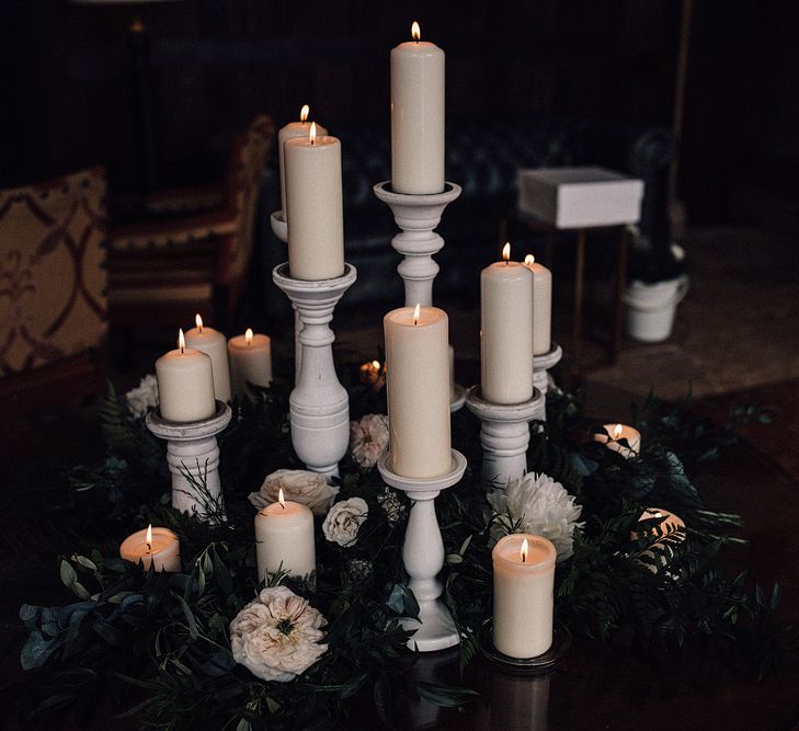 Candle Lit Wedding Ceremony // Image By Samuel Docker Photography