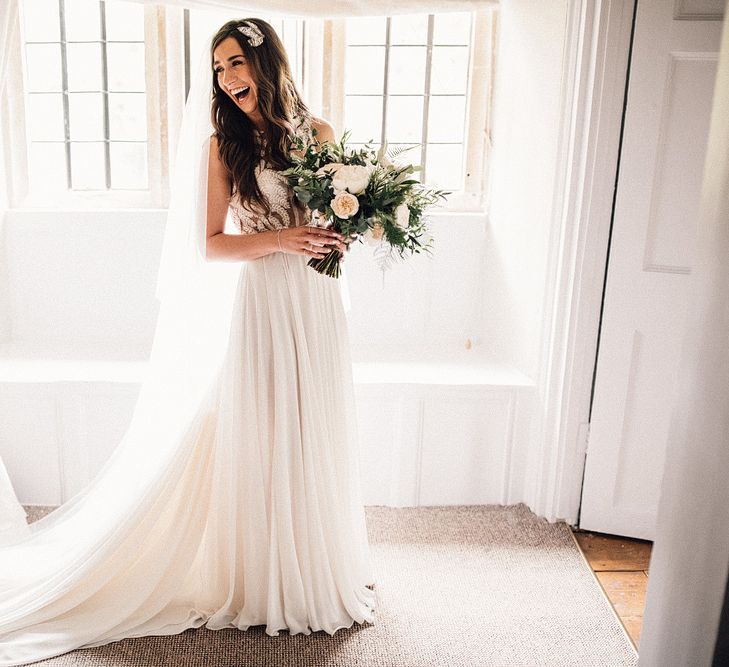 Bespoke Amanda Wakeley Wedding Dress // Images From Samuel Docker Photography