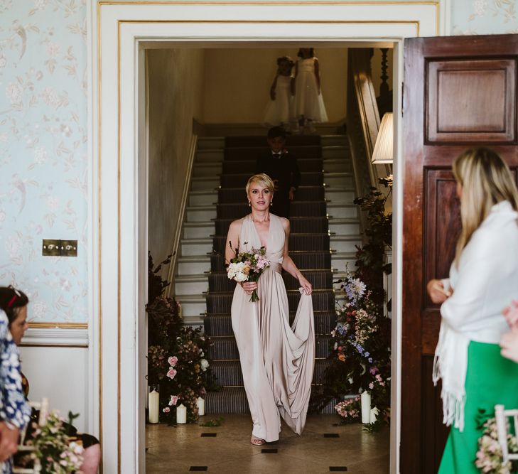 Bridesmaid In Multiway Dress // Image By John Barwood Photography