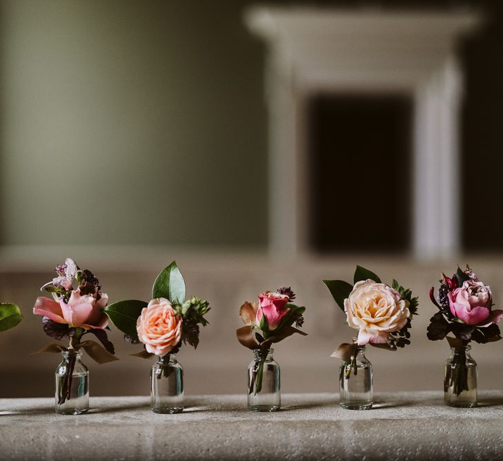 Buttonholes For Wedding // Image By John Barwood Photography