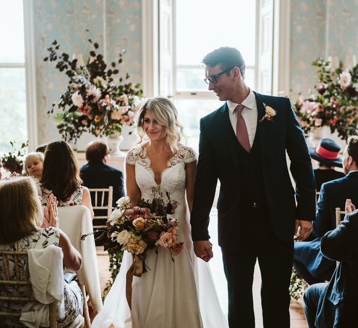 Wedding Ceremony At Pynes House // Image By John Barwood Photography