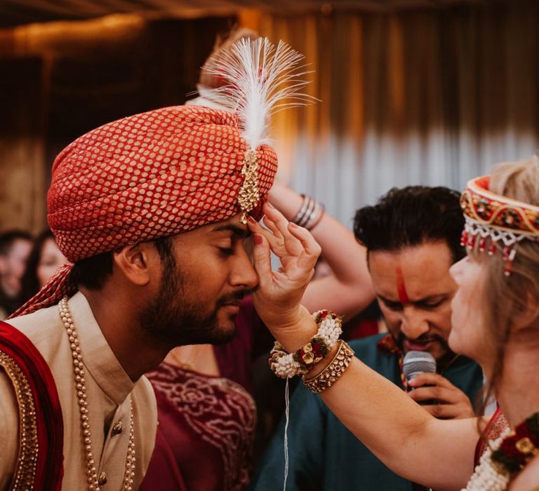 Indian groom in turban