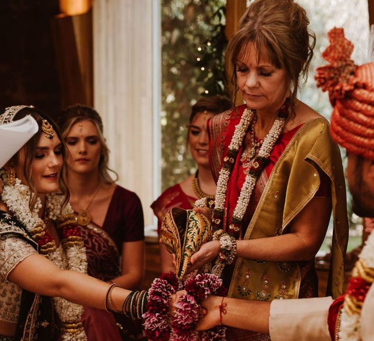 Mother of the bride at the Hindu ceremony