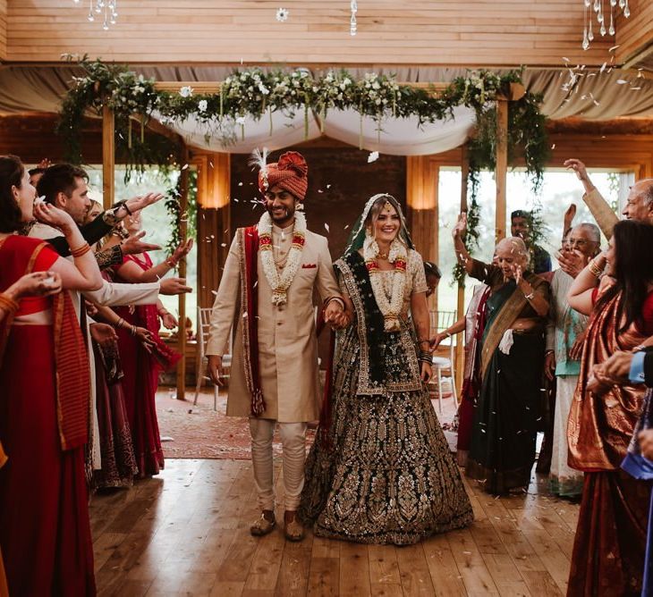 Hindu and English fusion wedding at Elmore Court