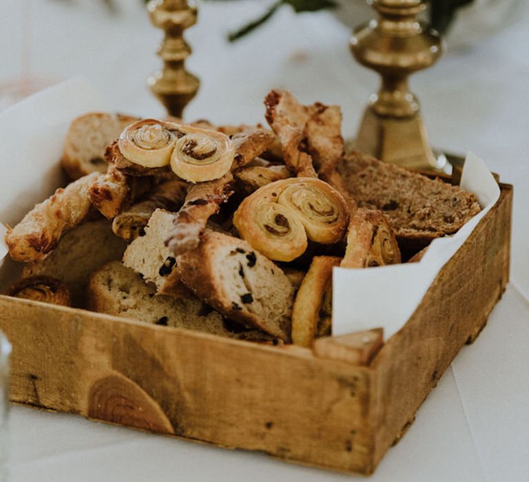 Bread Basket | Wedding Catering | Outdoor Cornish Wedding at Boconnoc Estate | Nick Walker Photography