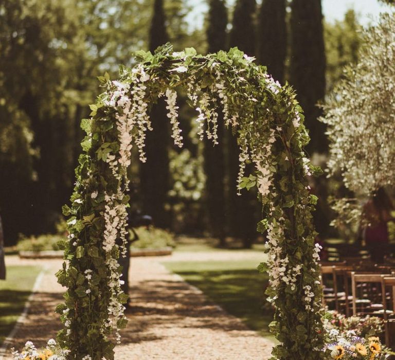 Flower Arch For Outside Wedding