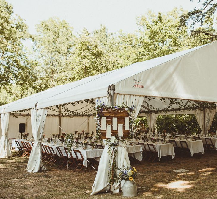 Open Marquee Wedding Reception