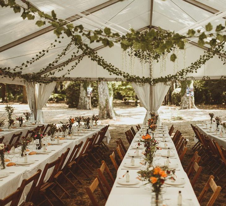 Wedding Reception Decor In Marquee