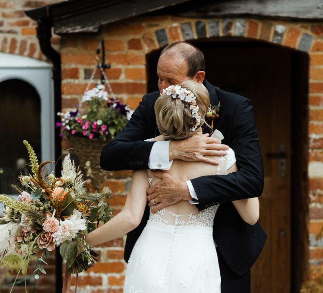 Emotional father of the bride first look