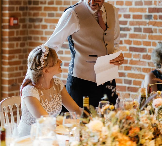 Father of the bride wedding speech at Bury Court Barn