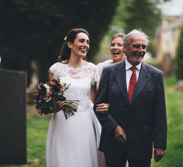 Military Wedding in Rutland Village with Marquee Reception filled with Swallows and Damsons Flowers | Jesús Peiró Bridal Gown | Pink Monsoon Bridesmaid Dresses | Mike Plunkett Photography